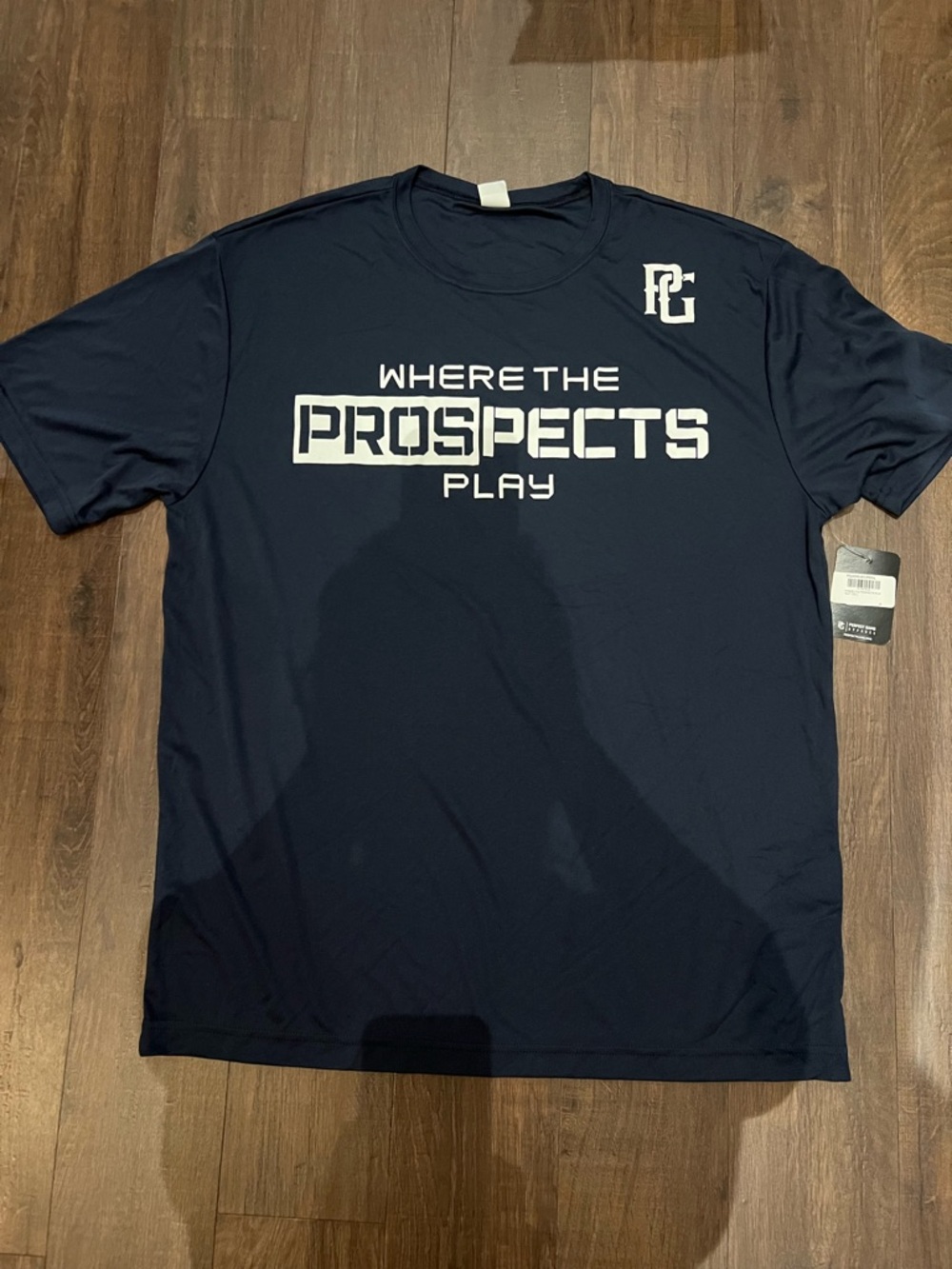 NWT Perfect Game Where The Prospects Play Navy Men's Dri-Fit Tee